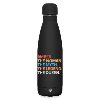 Amber la Femme Le Mythe La Légende La Reine - Bouteille isotherme SOFT TOUCH 500 ml - noir - Devant