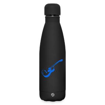 Kunstvoller Akustik-Gitarre Druck - Matte Thermosflasche 500 ml - Schwarz - Vorne