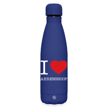I LOVE AHRENSHOOP - Matte Thermosflasche 500 ml - Dunkelblau  - Vorne