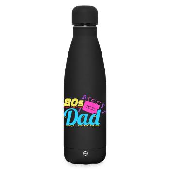 Père des années 80 - Bouteille isotherme SOFT TOUCH 500 ml - noir - Devant