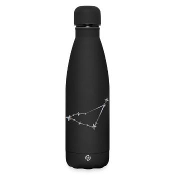 Sternenreihe Konstellation Design - Matte Thermosflasche 500 ml - Schwarz - Vorne