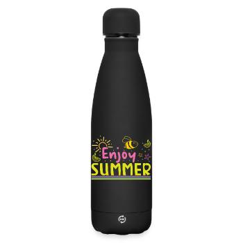 Profite de l’été - Bouteille isotherme SOFT TOUCH 500 ml - noir - Devant
