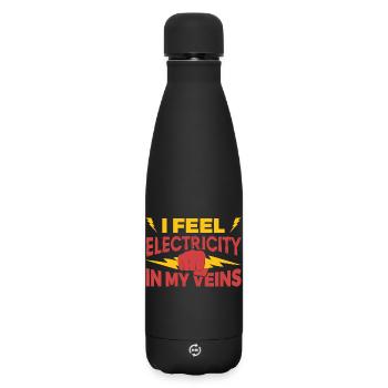 Elektrotechnik - Matte Thermosflasche 500 ml - Schwarz - Vorne