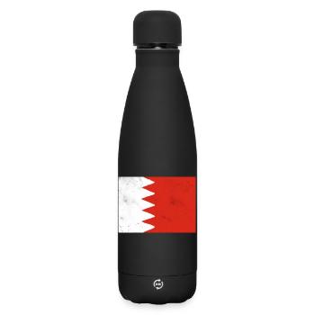 Drapeau de Bahreïn - Bouteille isotherme SOFT TOUCH 500 ml - noir - Devant
