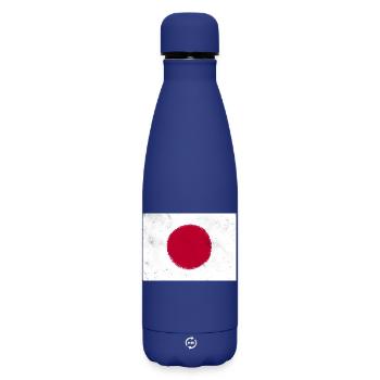 Flag of Japan - Matte Insulated Water Bottle 500 ml - dark blue  - Front