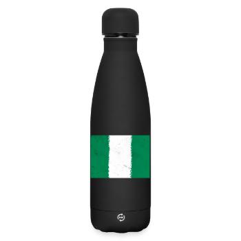 Drapeau du Nigeria - Bouteille isotherme SOFT TOUCH 500 ml - noir - Devant