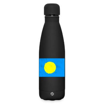 Drapeau des Palaos - Bouteille isotherme SOFT TOUCH 500 ml - noir - Devant