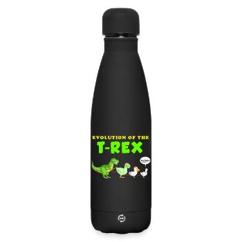 Dinosaur - Matte Insulated Water Bottle 500 ml - black - Front