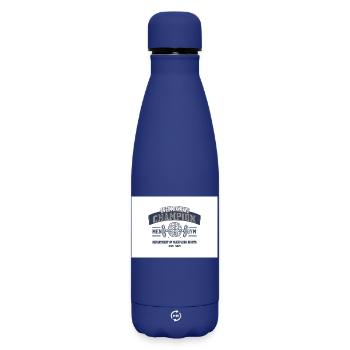 Overthinking Champion Fitnesswitz - Matte Thermosflasche 500 ml - Dunkelblau  - Vorne