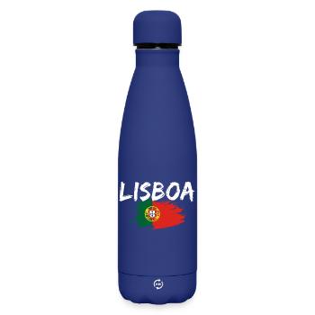 Lisboa Portugal Lisbon - Matte Insulated Water Bottle 500 ml - dark blue  - Front