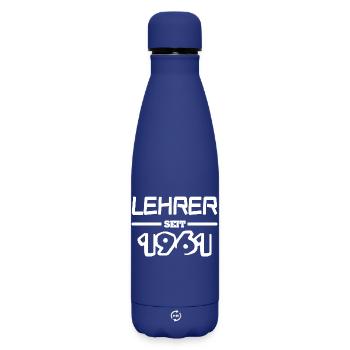 1961 - Matte Insulated Water Bottle 500 ml - dark blue  - Front