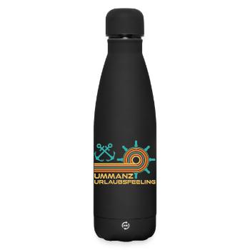 Baltic Sea Holidays UMMANZ HOLIDAY FEELING Funny - Matte Insulated Water Bottle 500 ml - black - Front