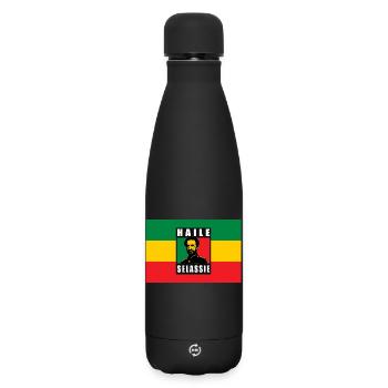 REGGAE RASTA FLAG - SELASSIE I - JAH RASTAFARI - Bouteille isotherme SOFT TOUCH 500 ml - noir - Devant