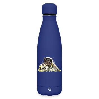 Kult Murmeltier - Underground Resistance - Matte Thermosflasche 500 ml - Dunkelblau  - Vorne