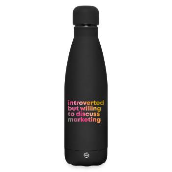 Marketing - Matte Insulated Water Bottle 500 ml - black - Front
