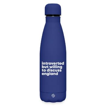 Angleterre - Bouteille isotherme SOFT TOUCH 500 ml - bleu foncé  - Devant