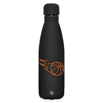 Basketball Basketball Player Gift Idea Baller Bball - Matte Insulated Water Bottle 500 ml - black - Front