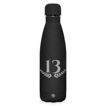 13 - Bouteille isotherme SOFT TOUCH 500 ml - noir - Devant