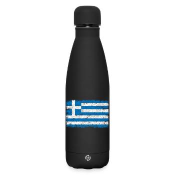 Griechenland - Matte Thermosflasche 500 ml - Schwarz - Vorne