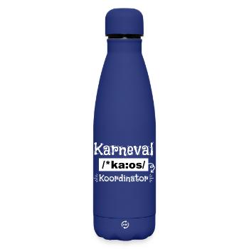 Karneval Kaos Koordinator - Matte Thermosflasche 500 ml - Dunkelblau  - Vorne