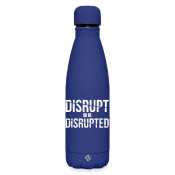 Unternehmer, Geschäftsmann, Geschäftsfrau, disrupt - Matte Thermosflasche 500 ml - Dunkelblau  - Vorne