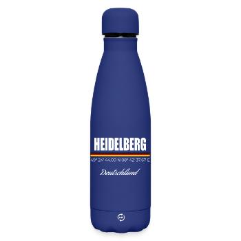 Heidelberg - Matte Thermosflasche 500 ml - Dunkelblau  - Vorne