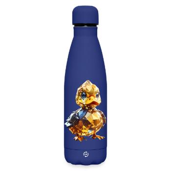 Crystal Duck - Matte Insulated Water Bottle 500 ml - dark blue  - Front