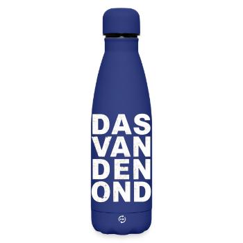 Das van den ond. Chemises en dialecte anversois - Bouteille isotherme SOFT TOUCH 500 ml - bleu foncé  - Devant