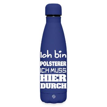 Job Polsterer - Matte Thermosflasche 500 ml - Dunkelblau  - Vorne