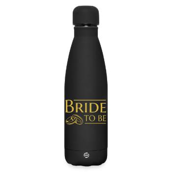 Braut Hochzeit Verlobte - Matte Thermosflasche 500 ml - Schwarz - Vorne