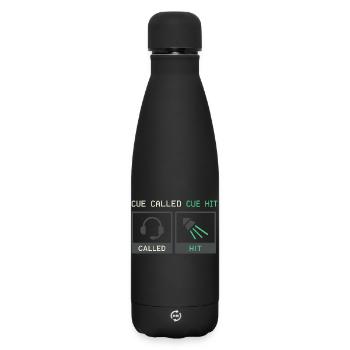 Équipe technique théâtrale Technicien de scène Son - Bouteille isotherme SOFT TOUCH 500 ml - noir - Devant