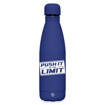 Push It To The Limit - Matte Thermosflasche 500 ml - Dunkelblau  - Vorne