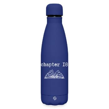chapter 18 Geburtstag - Matte Thermosflasche 500 ml - Dunkelblau  - Vorne