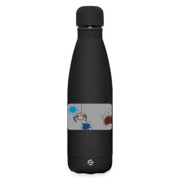 Éclaboussure de couleur Monster Spider Grey - Bouteille isotherme SOFT TOUCH 500 ml - noir - Devant