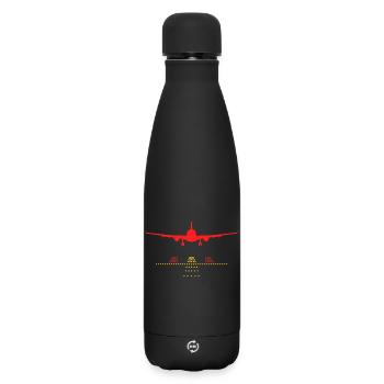 Runway - Matte Insulated Water Bottle 500 ml - black - Front