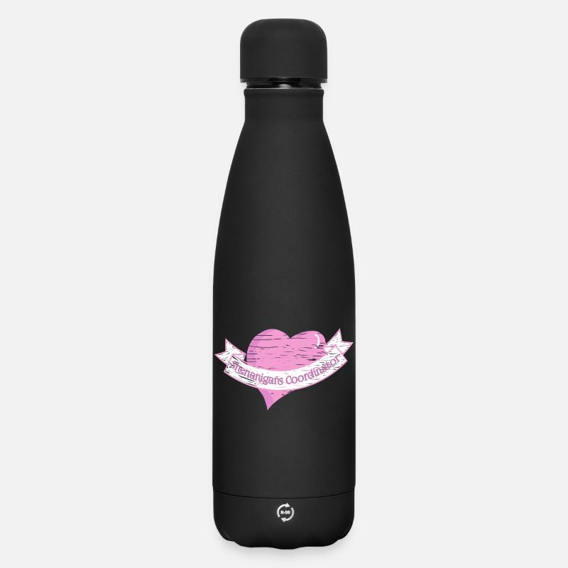 Streiche-Koordinatorin St. Patrick's Day  - Matte Panorama Thermosflasche 500 ml - Schwarz