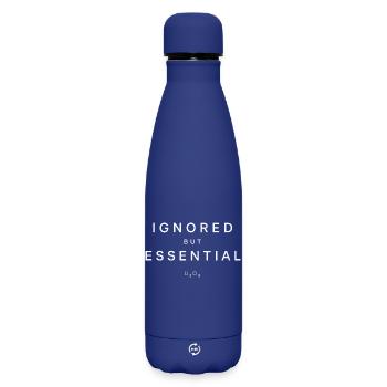 Investisseur en uranium ignoré la chemise essentielle - Bouteille isotherme SOFT TOUCH 500 ml - bleu foncé  - Devant