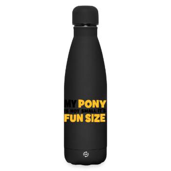 Pony - Matte Thermosflasche 500 ml - Schwarz - Vorne