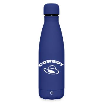 COWBOY - Matte Insulated Water Bottle 500 ml - dark blue  - Front