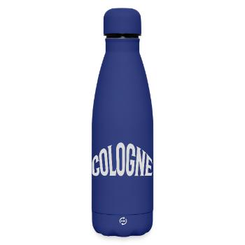 Cologne Köln - Matte Insulated Water Bottle 500 ml - dark blue  - Front