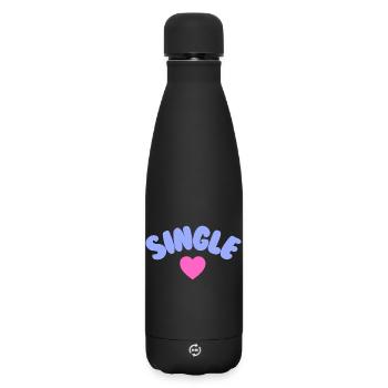 Single Selflove  - Matte Thermosflasche 500 ml - Schwarz - Vorne