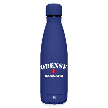 Odense Danemark - Bouteille isotherme SOFT TOUCH 500 ml - bleu foncé  - Devant
