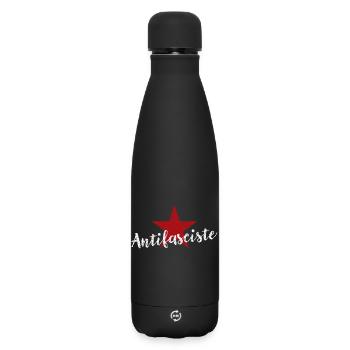 Antifasciste - Bouteille isotherme SOFT TOUCH 500 ml - noir - Devant