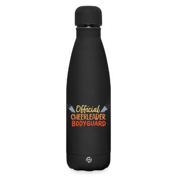 Garde du corps officiel de pom-pom girl - Bouteille isotherme SOFT TOUCH 500 ml - noir - Devant