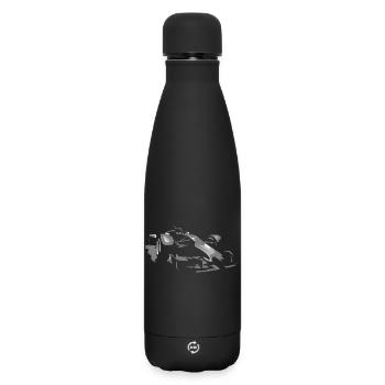 Illustration de voiture de course de formule icône de Grand Prix - Bouteille isotherme SOFT TOUCH 500 ml - noir - Devant