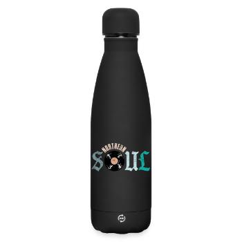 Vinyle de musique soul du Nord - Bouteille isotherme SOFT TOUCH 500 ml - noir - Devant