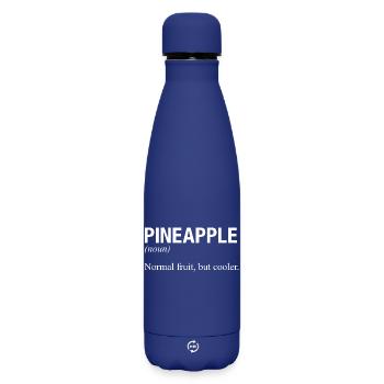 PINEAPPLE Ananas - Matte Thermosflasche 500 ml - Dunkelblau  - Vorne
