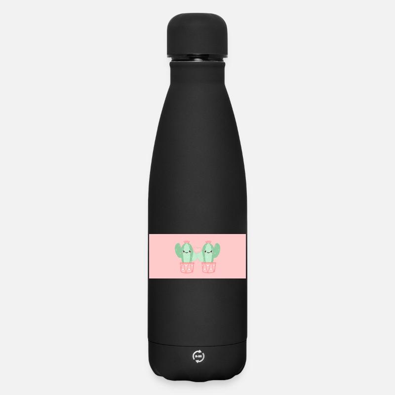 Amis Cactus Heart - Bouteille isotherme SOFT TOUCH 500 ml - noir