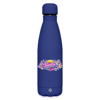 Berlin - Matte Thermosflasche 500 ml - Dunkelblau  - Vorne