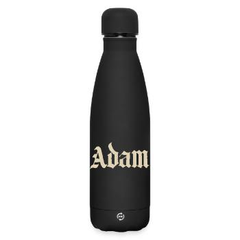 Adam Gothic Script Tee - Matte Thermosflasche 500 ml - Schwarz - Vorne